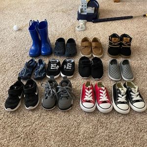 Bundle 12 baby boy shoes size from 6m-2 years old